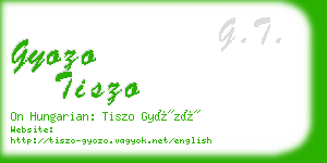 gyozo tiszo business card